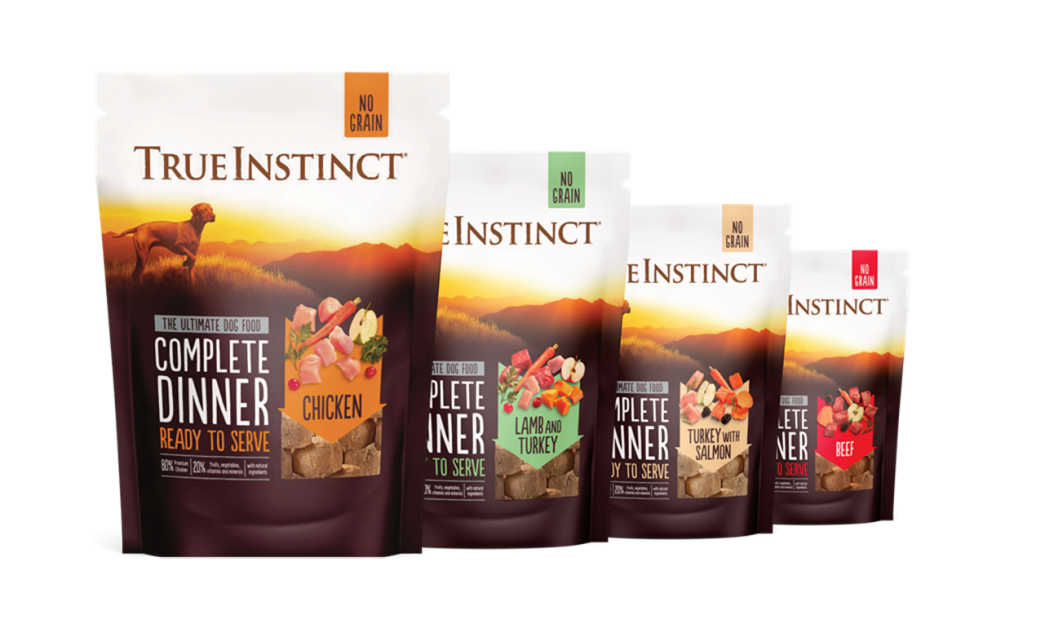 true instinct complete dinner dog food