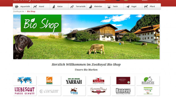 Der Online-Hädnler für Tierbedarf, Zoo Royal, hat jetzt einen zusätzlichen Bio-Shop für Heimtiernahrung gestartet.