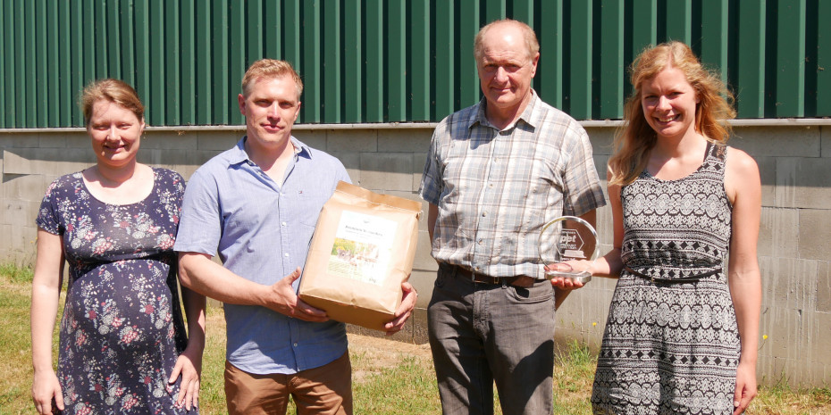 Speers Hoff, (von links) Sandra Speer, Hauke Heitmann, Reinhard Speer und Johanna Speer.
