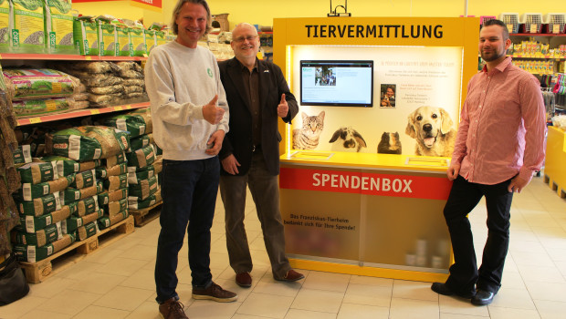 Tiervermittlungsterminals bei Das Futterhaus in Hamburg.