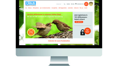 Neuer Onlineshop von Claus