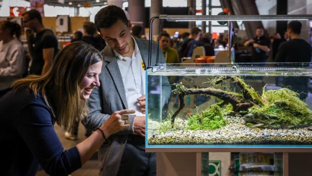 Der Aqua-Terra-Bereich präsentierte sich bei der Heimtiermesse Animal in Stuttgart auf einer vergrößerten Ausstellungsfläche.